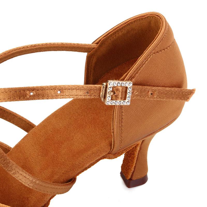 Профессиональные женские туфли для латинских танцев, обувь для бальных танцев сальсы, домашний каблук 7 см