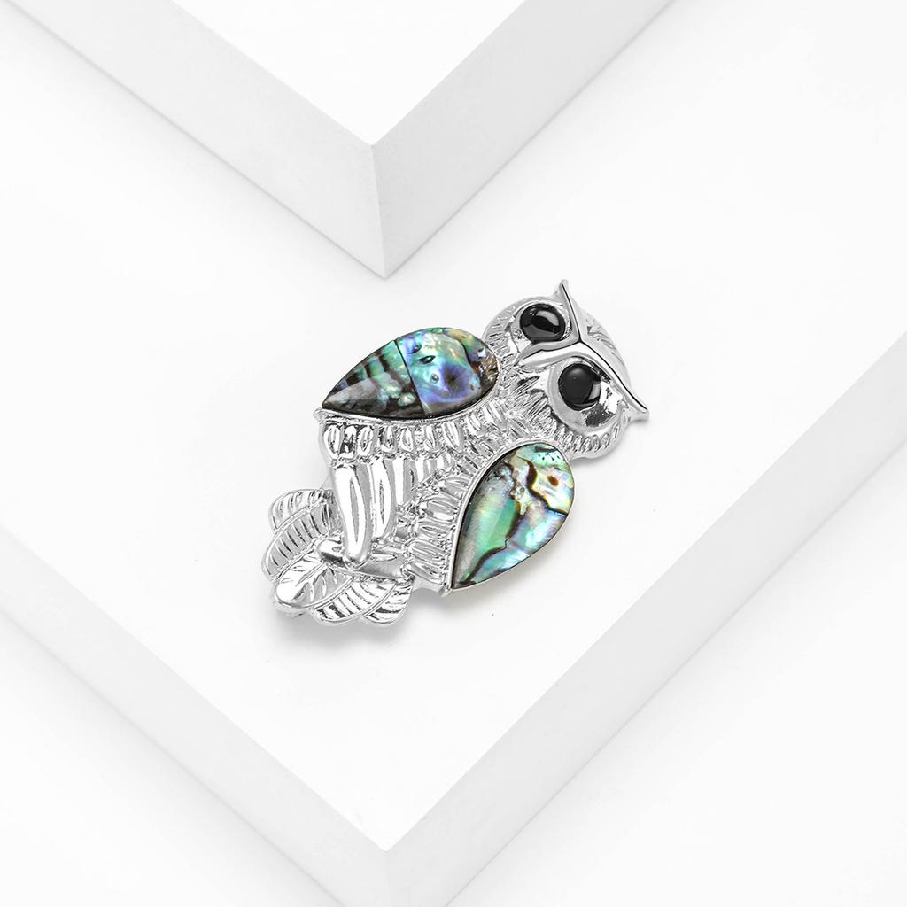 Ветер Креативный Abalone Shell Сова Брошь High-End Ретро Темперамент Аксессуары Для Одежды Булавка Корсаж