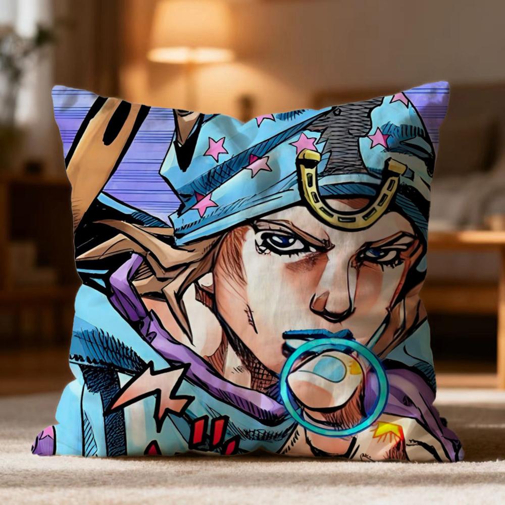 Горячая Наволочка J-JJoJo's Bizarre Adventure Мягкая Стираемая Наволочка Многоцелевая для Дивана Кровати Путешествий Офиса