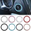 Cars One-Key Engine Start Stop Ignition Push Button Switch Cover Decorative Rhinestone Diamond Crystal Ring Car Parts