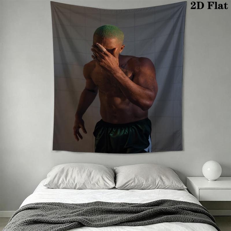 Frank Ocean Wall Tapestry Aesthetic Wall Hanging Printed Fabric Blanket Decorative Tapestries for Bedroom Living Room Home Decor