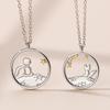 Little Prince and Fox Couple Necklaces, Male and Female Students, Clavicle Chain, Neck and Neck Chain
