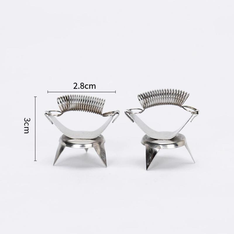 2 шт. Инструмент для глазурования керамики Нержавеющая сталь Зажим для глазури для окунания кончиками пальцев Плескание, Глазурование кончиками пальцев и Раскрашивание большим пальцем