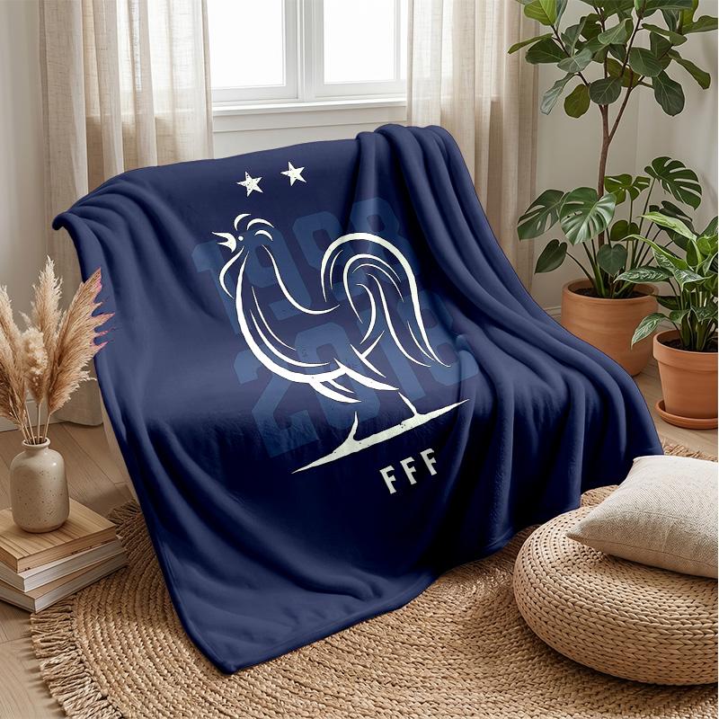 France national football team Theme blanket Soft Flannel Blanket Plush Throw Blanket Cozy Sofa Bed Blanket for Home Decor