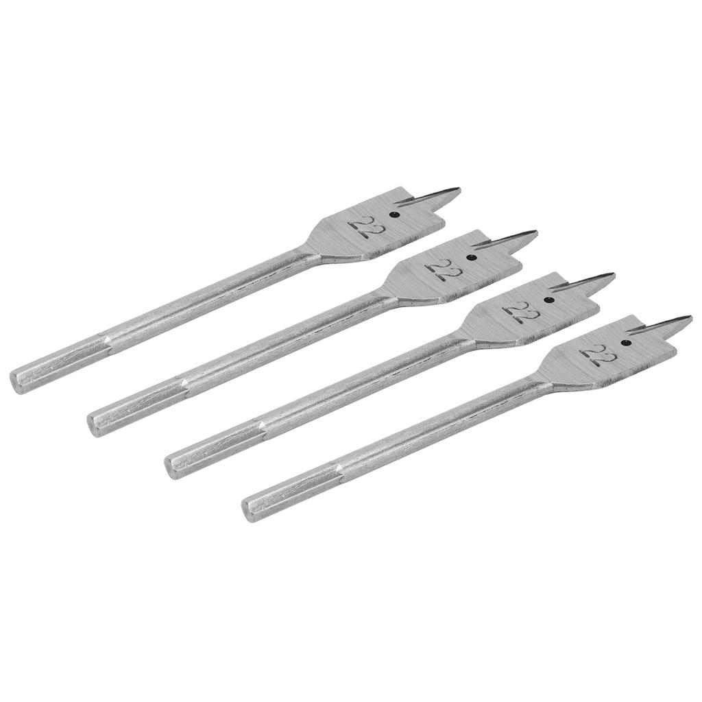 4Pcs Flat Wood Drill Bit Set High Carbon Steel Spade Boring Woodworking Tools 22mm