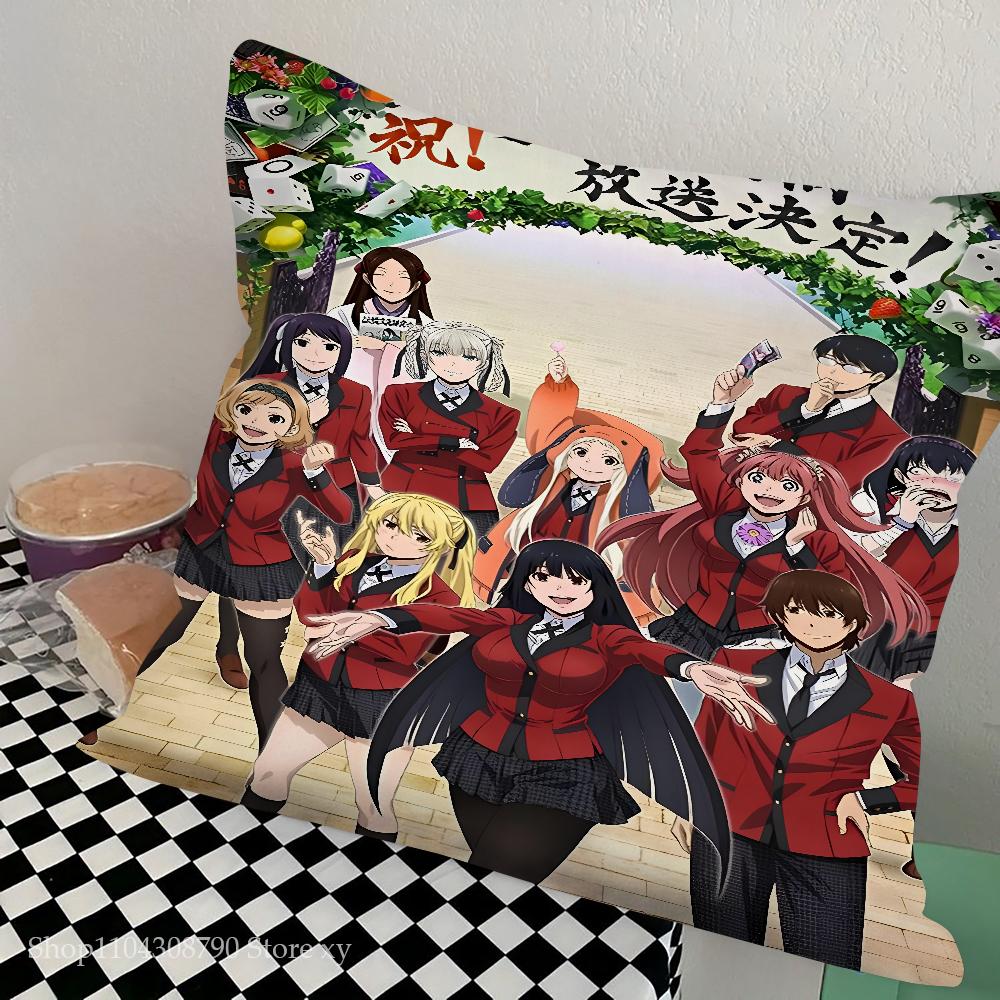 Аниме Kakegurui Наволочка Квадратная Подушка Спальня Диван Отдых Комфортная Подушка Автомобиль Гостиная Домашний Декор