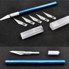 Wood Carving Pen Paper Cutter Sculpting Cutting Tool Sharp Hand Knife + 5 Blades