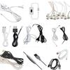 5V USB-переключатель с сенсорным управлением и управлением жестами, с пультом дистанционного управления, таймером, регулировкой яркости и цвета светодиодов, двухконтактной вилкой