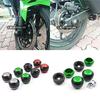 LEDISHUN Axle Sliders, Front & Rear Set for Kawasaki Ninja 400/Z400 (2018-2020) (Green)