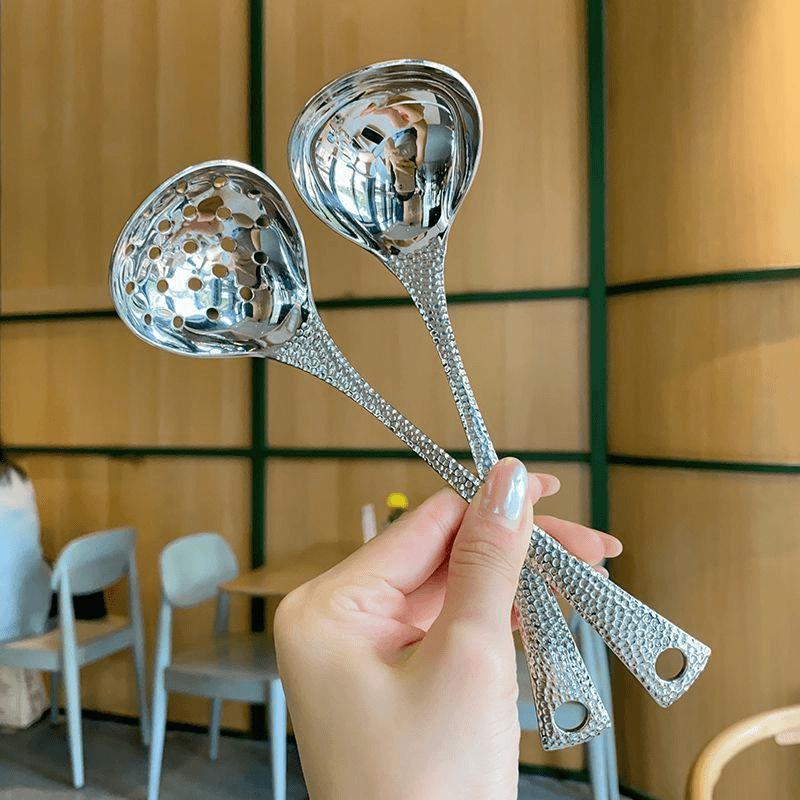 Новый суповой половник с длинной ручкой в виде рыбьей чешуи – Идеально подходит для подачи хот-пота и в ресторане