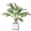 1Pc Palm Leaf Artificial Tree Real Touch Plastic Plants Tropical Green Plants for Home Garden Decorations