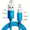 USB Type C кабель для быстрой зарядки, 2 м, для Samsung, Redmi и OnePlus - Высокоскоростная передача данных и прочная конструкция