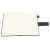 Notebook PU Lther Cover Ribbon Bookmark Ink Proof Thick Paper Ruled Paper Notebook with Pen for   Travel