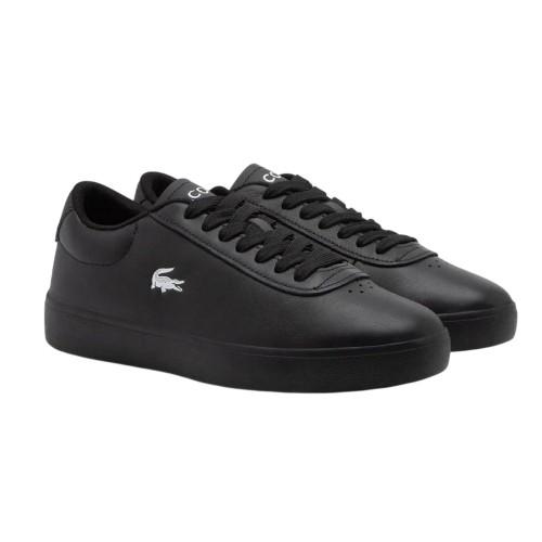 Lacoste Mens Baseshot Evo Crocodile Leather Flat Trainers