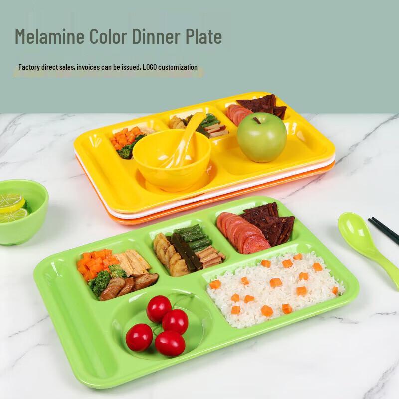 A5 Melamine 4-Compartment Fast Food Tray