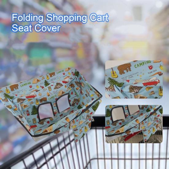 Чехол для детской тележки для покупок с рисунком из мультфильма, прочный, складной, водонепроницаемый, можно стирать в стиральной машине, для детей