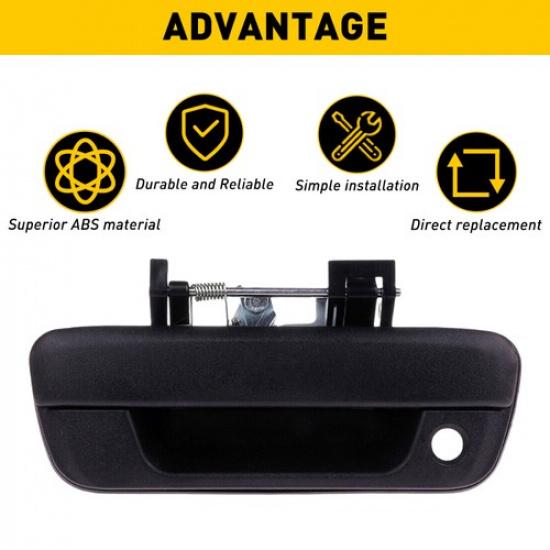 Tailgate Handle Textured w/ Lock For Colorado Chevrolet GMC Canyon 2004-2012 11