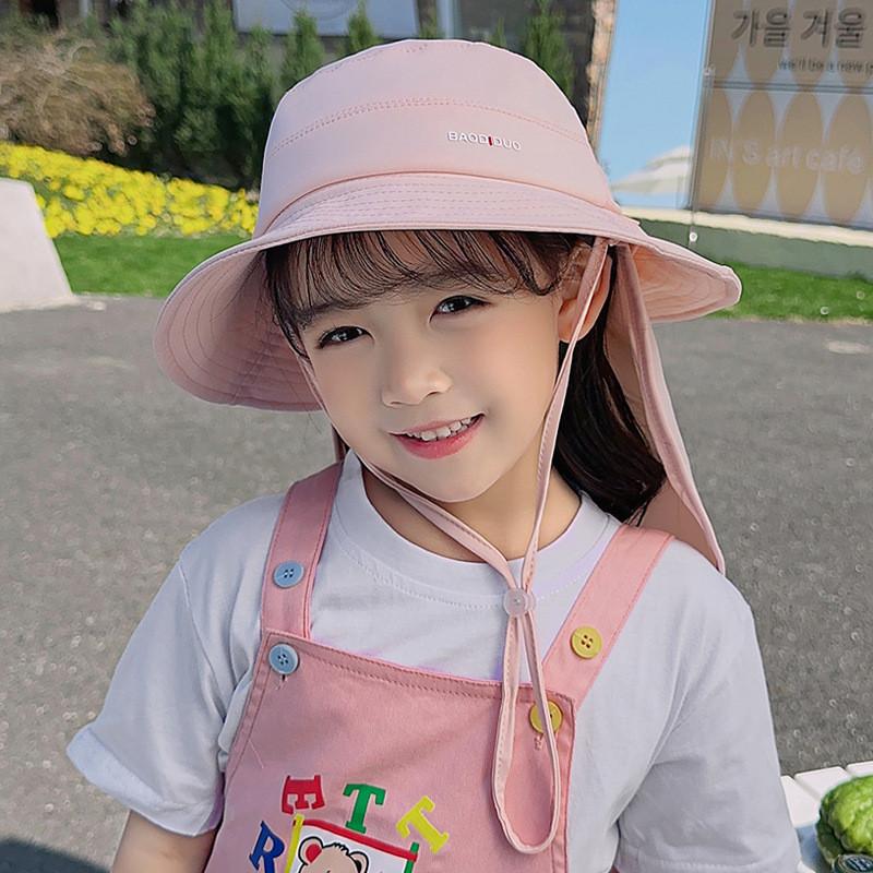 Childrens Uv Shield Hat With Wide Brim And Soft Fabric For Beach Vacation