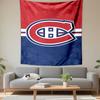 Montreal Canadiens CH Logo Tapestry Wall Hanging, NHL Hockey Team Art, Sports Wall Decor for Bedroom Living Room Man Cave
