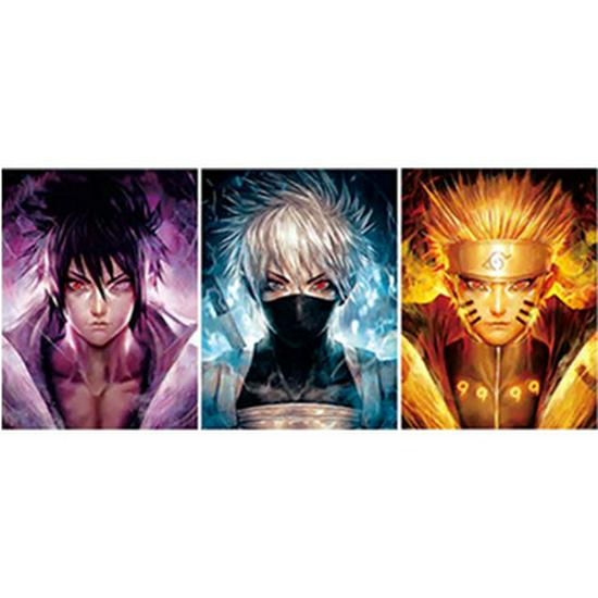 3D-лентикулярная аниме-картина: Академия Героев Наруто и Ван Пис