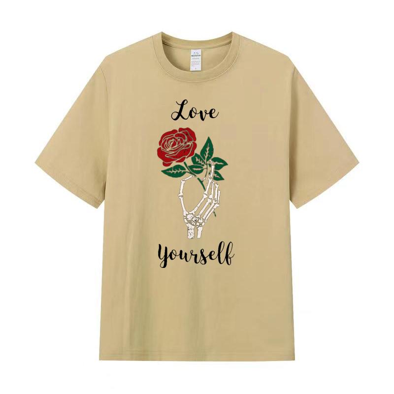 Летняя мужская футболка высокого качества из хлопка с короткими рукавами и принтом, женская футболка, модная спортивная рубашка, повседневный топ для бега