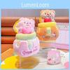 Playful Cute And Creamy Bear Plush Keyring Charming Gift For Lovers Keychain