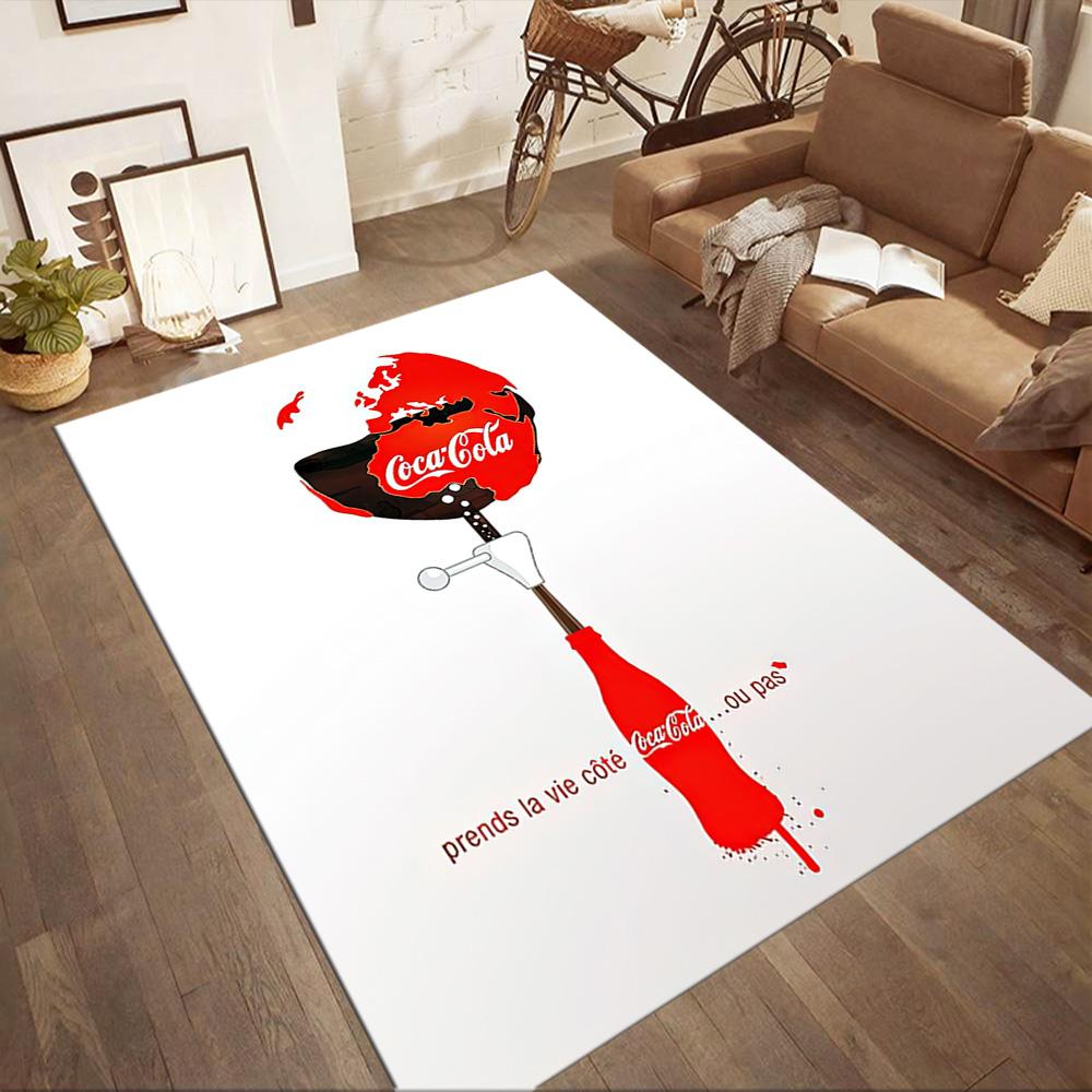 Квадратные коврики Coca-cola Classic с крышками — отличный выбор для гостиных, спален, домашнего декора и в качестве подарков.
