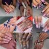 O5 European & American Long Press-On Nails - Hot Girl Wearable Nail Art Stickers