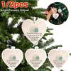 Heart Shape Sea Glass Friendship Decoration Christmas Tree Hanging Pendent Love Heart Seaglass Ornament Ceramic Acrylic Optional