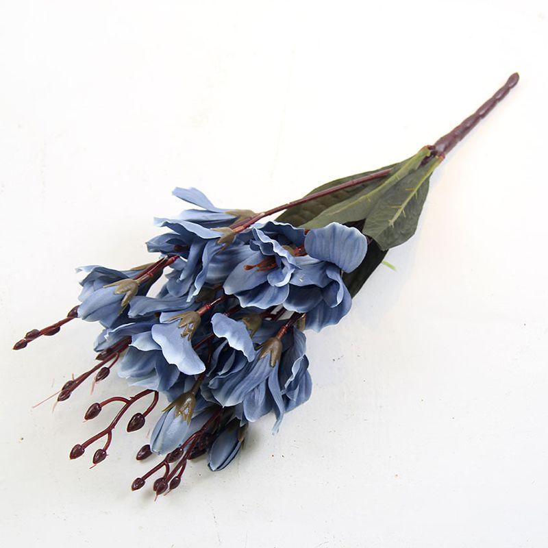 Elegant Realistic Faux Magnolia Silk Floral Bouquet For Wedding Decorations