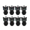 Snacks Sealing Clips Plastic Beach Towel Clips Cute Cat 8Pcs/Set Household Clothespegs Clamp Office Desk Organize And Store Plastic Clips
