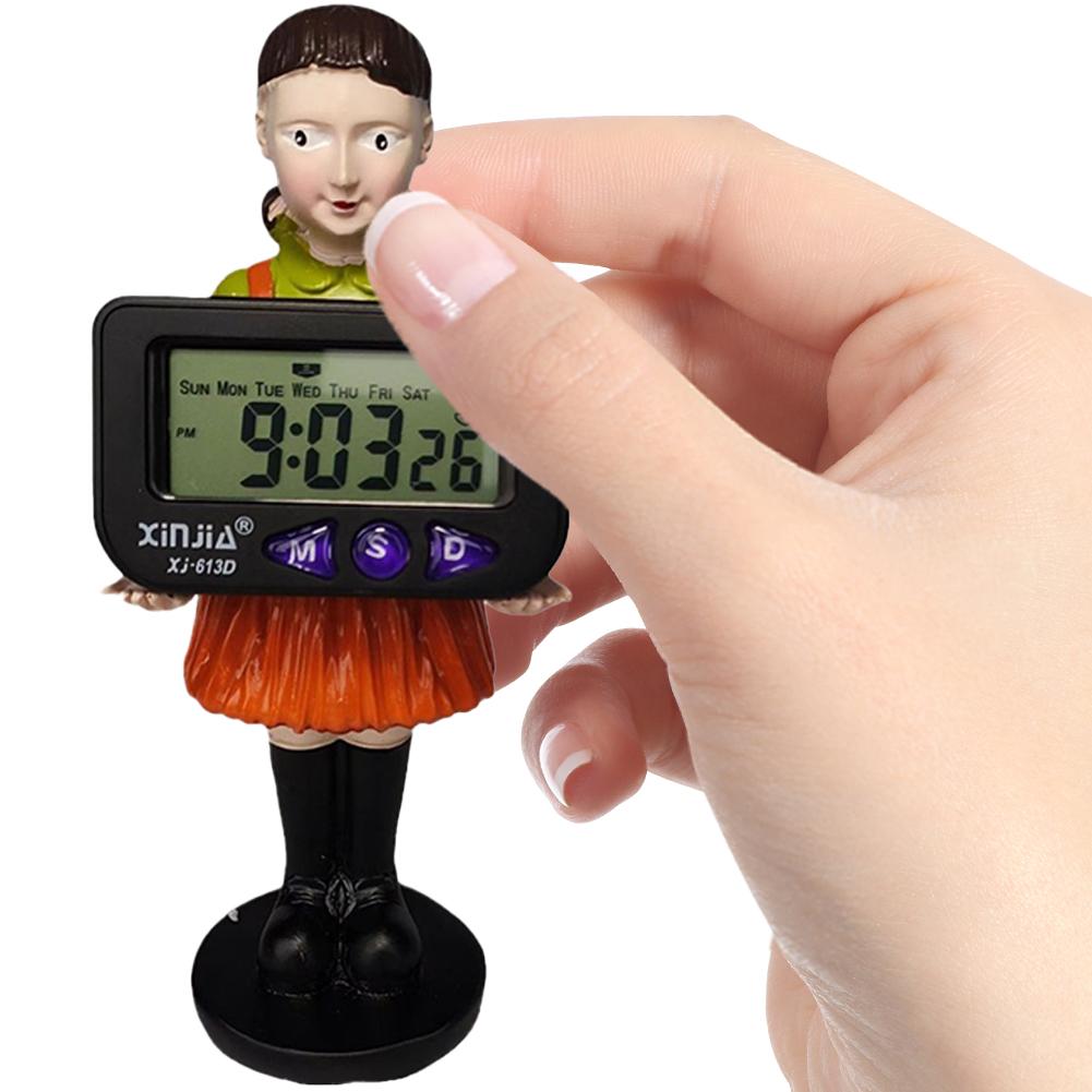 Будильники, фигурка куклы из смолы, цифровые часы, настольные часы, маленькие часы для поклонников сериалов и подарков для коллекций