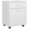 Mobile Cabinet White 45 x 38 x 54 cm Particleboard