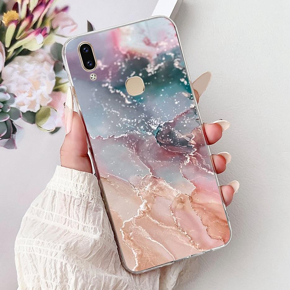 Чехол для Vivo V9 Youth 1727 1726 Милый Чехол с Рисунком Сердечка Мягкий Тонкий Чехол для Телефона Для Vivo Y85 Y89 V 9 Youth VivoV9 6GB Fundas