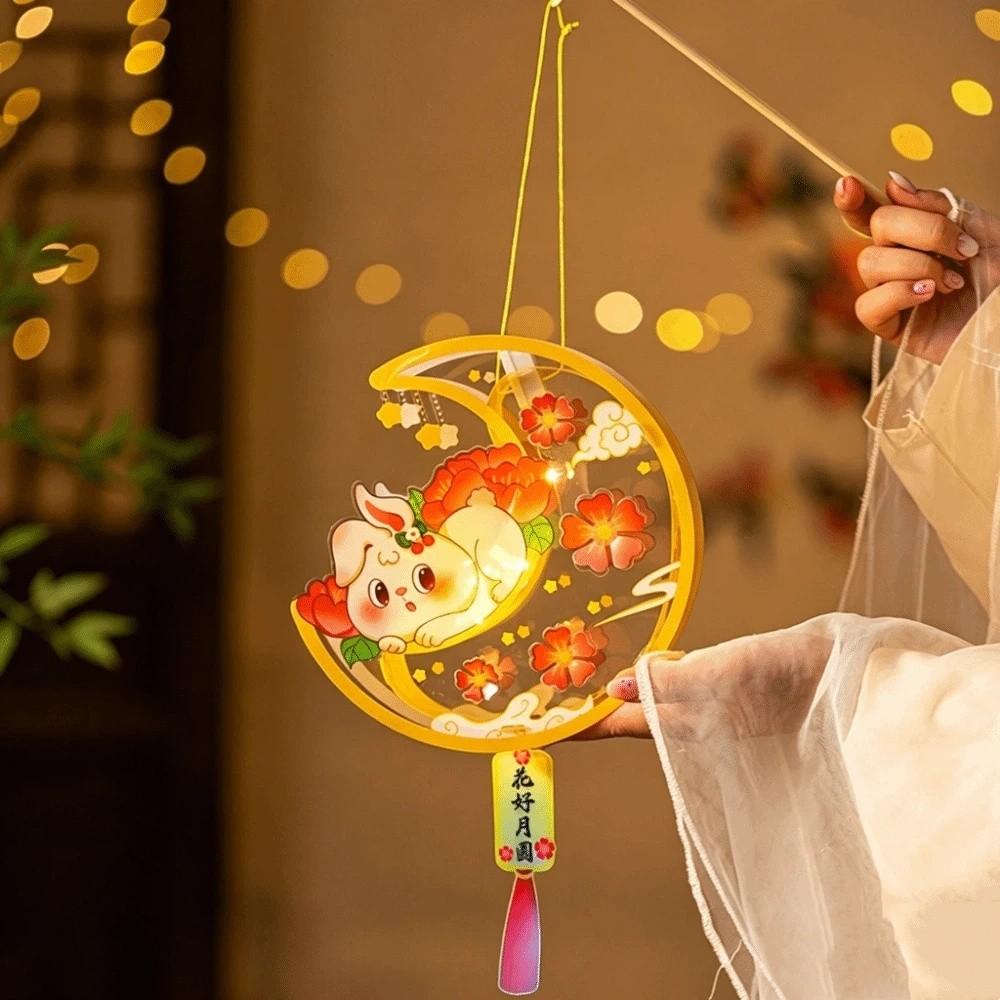 Glow In The Dark Rabbit Lantern Festive Lighting Glowing Lantern Mid-Autumn Festival