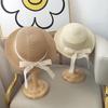 Girls' Summer Lace Bow Sun Hat - Flat Brim Beach Hat for Babies and Kids