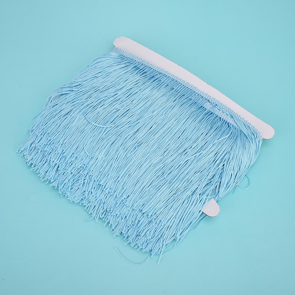 10 ярдов 14 см Длинная бахрома Латинское платье Кисточки Полиэстер Кружевная отделка Лента Шитье Сцена DIY Занавеска Аксессуары для одежды