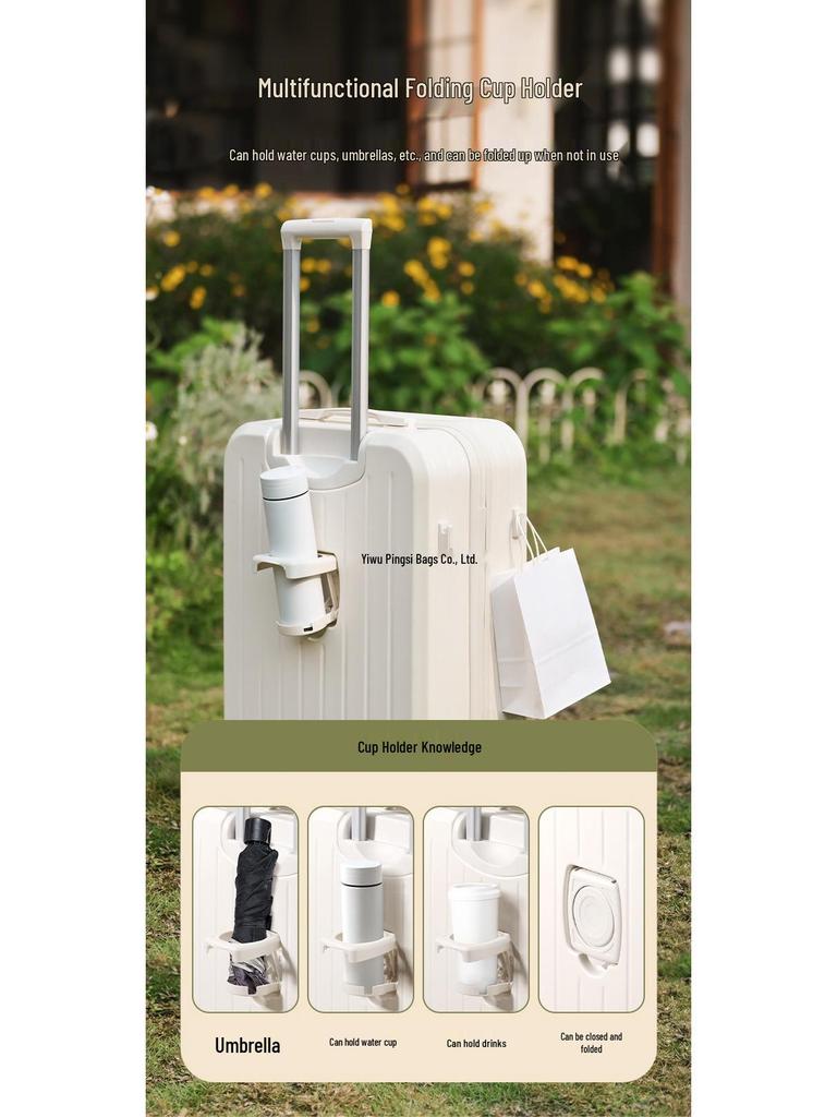 20-Inch Leather Suitcase Trolley - Durable Carry-On Luggage for Men & Women, 24-28 Inch Available