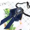 Rhinestone Black Rhinestone Ribbon Bowtie Ribbon Ribbon Bow Brooch  Business Formal Dress Shirt