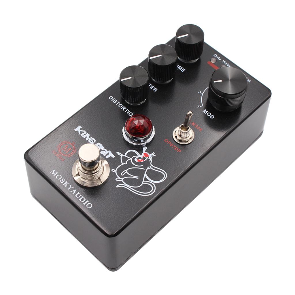 Педаль эффектов для гитары MOSKYo Fuzz Distortion с 4 переключателями режимов и регуляторами громкости FilterDistortion