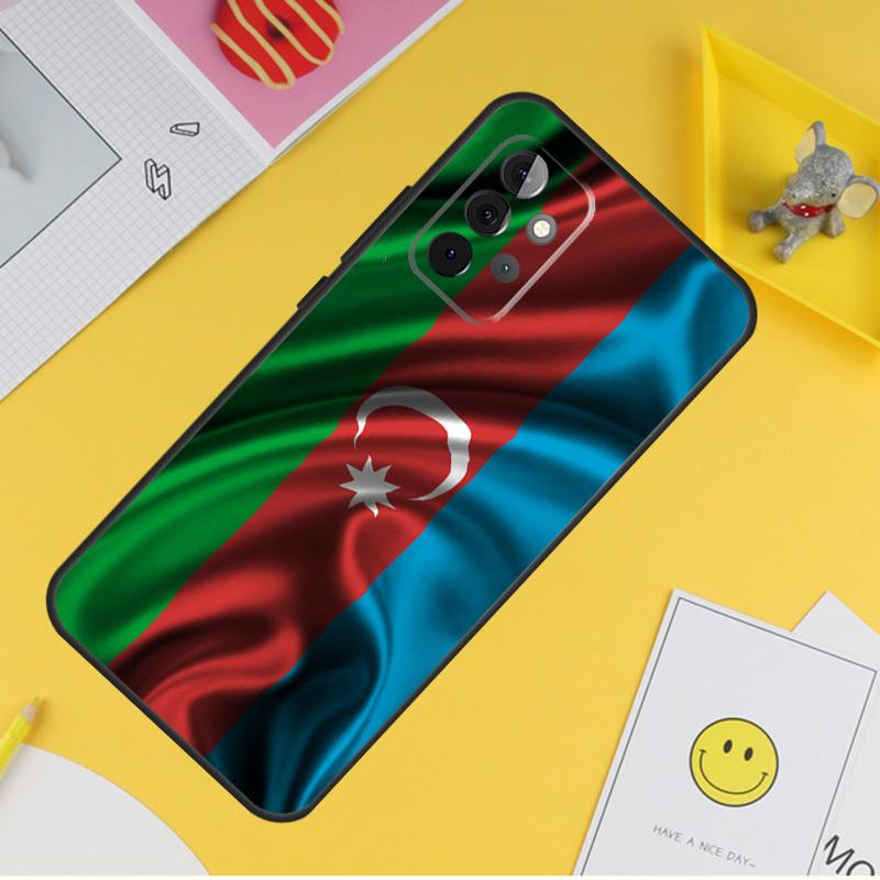 Azerbaijan Flag Cover For Samsung Galaxy A34 A35 A14 A15 A25 A53 A33 A13 A52 A32 A12 A51 A71 A54 A55 Case