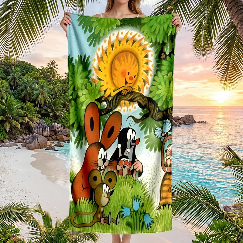 Krtecek Fashion Beach Towel: Ideal for Summer Adventures Soft, absorbent and quick drying suitable for swimming and bathing