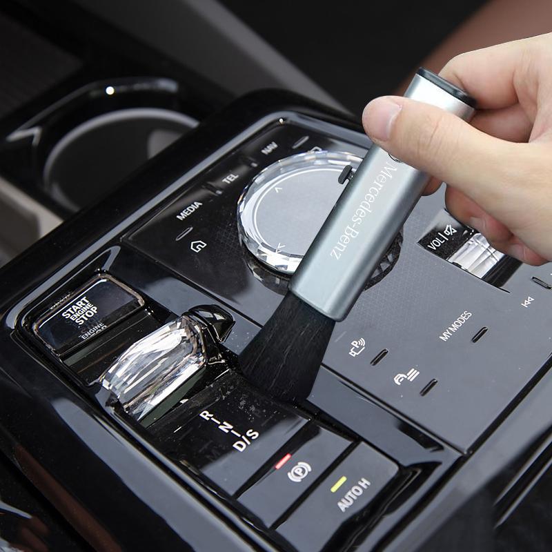 GLC GLB Car Interior Cleaning Brush Extendable Portable Fine Bristle Brush For Mercedes Benz AMG W203 W206 W220 W205 W211 W212