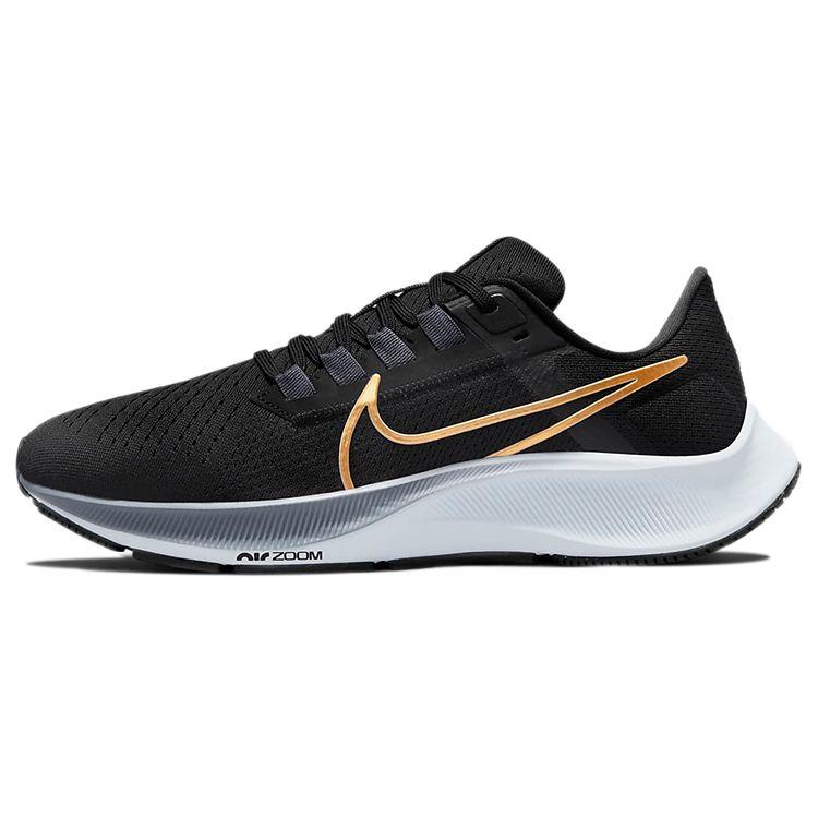 Nike Кроссовки женские Air Zoom Pegasus 38 Black Metallic Gold Coin Thunder-Blue Ashen-Slate CW7358-004