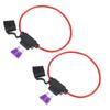 DC 32V 14 Gauge Car Inline ATC Style Inline Fuse Holder with 35A Fuse 2 Sets