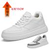 Summer Breathable Invisible Inner Height Increase 6, 8 Men's Shoes Spring Soft Baseplate Shoes Men's Casual Youth Little White Light Shoes