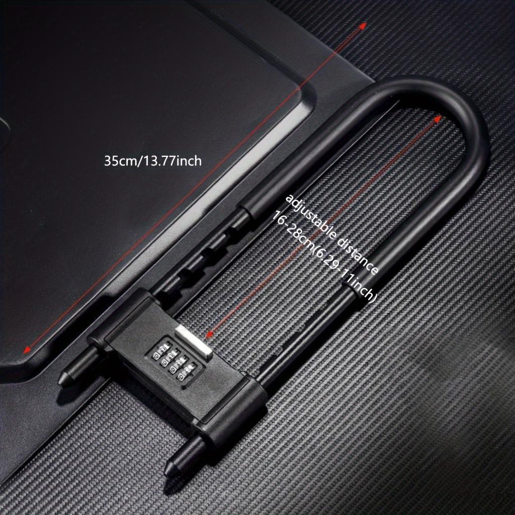 Велосипедный кодовый U-образный замок, Сверхпрочный U-образный замок с кодом Электросамокат Мотоцикл Металлический забор Дверь Защита от кражи