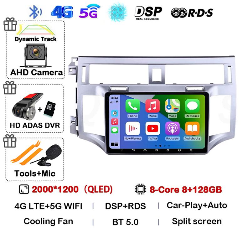 Android 14 Carplay Auto For Toyota Avalon 3 2005 2006 2007 2008 2009 2010 Car Radio Multimedia Player Stereo GPS WIFI Head Unit