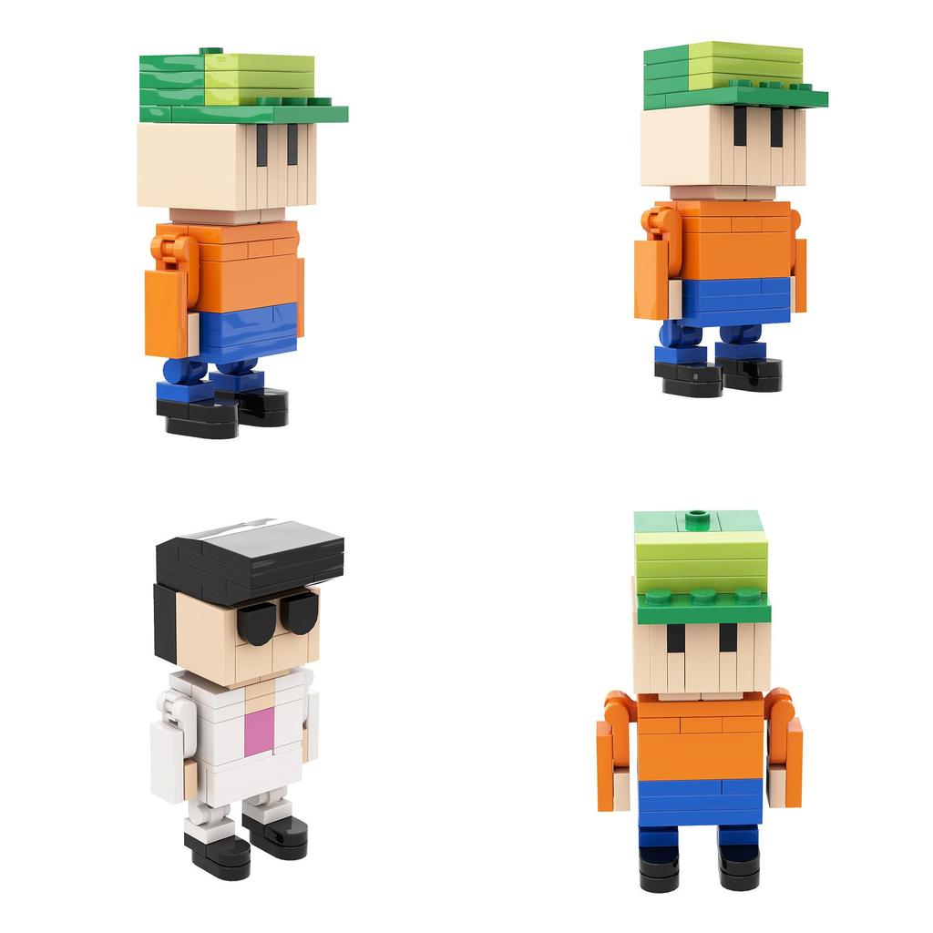 Gobricks Moc Falling Battle Building Blocks Set Diy Creative Game Accessories Small Particle Assembly Toy For Teens
