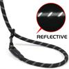 Reflective Dog Leash With Comfortable Padded Handle - Double Heavy Duty Traction Rope For Strong Dogs - Enhance Safety And Contr